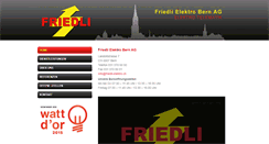 Desktop Screenshot of friedli-elektro.ch