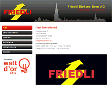 Tablet Screenshot of friedli-elektro.ch